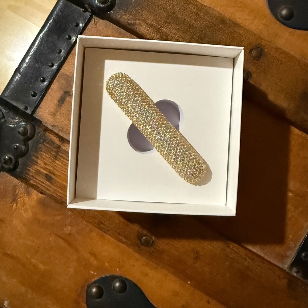 Lelet Gold Crystal Barrette Hair Clip - Picture 6 of 8